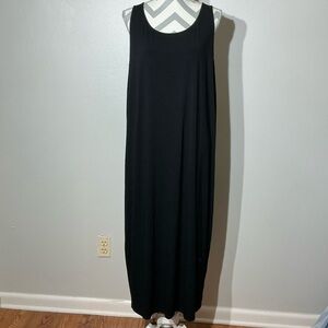 Eileen Fisher Black Maxi Dress Size XL